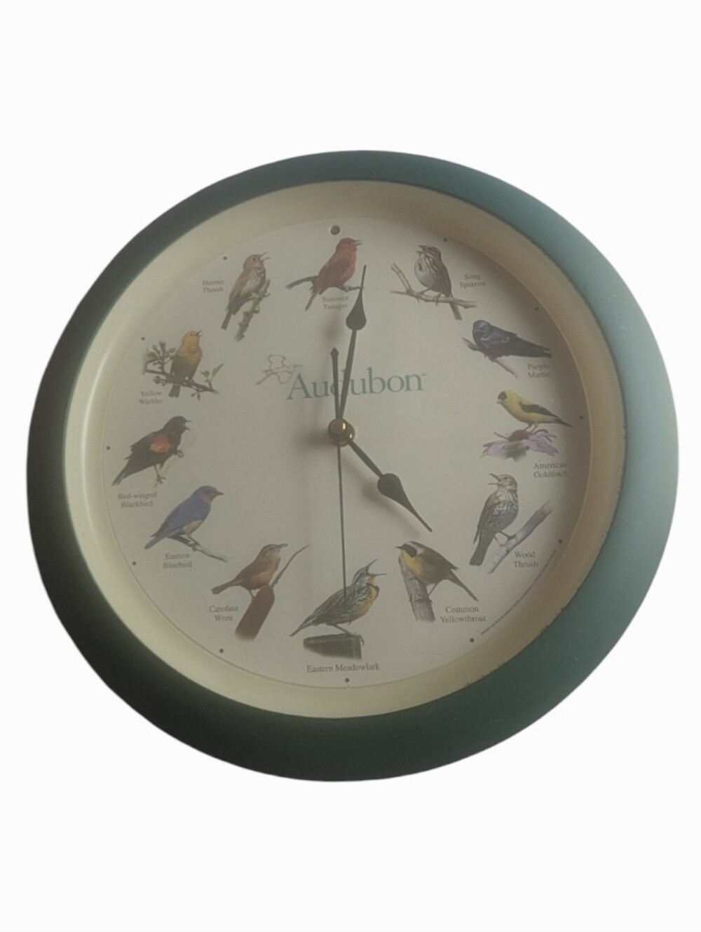 Green Birdsong Wall Clock